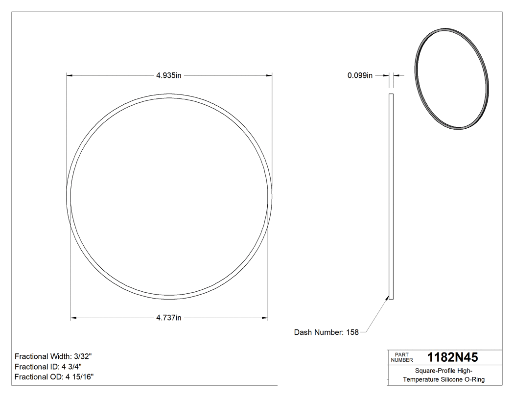 Technical drawing - 1182N45